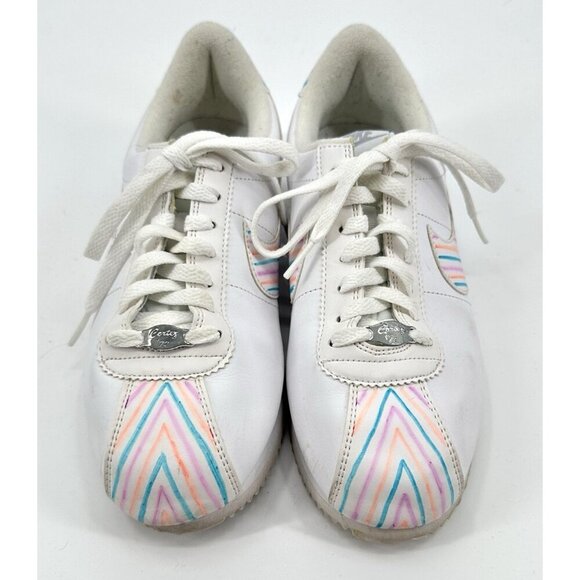 NIKE CORTEZ 72 shoes sneakers leather pastel stripe swoosh retro colorful 8.5 - Picture 2 of 14